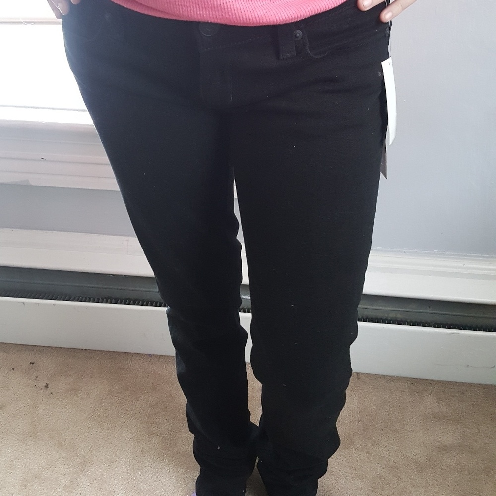 NWT 7 for all mankind black slim straight size 26